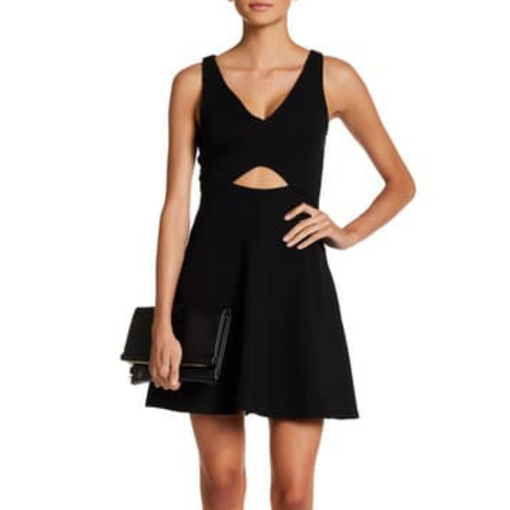❤️3 for$10- Aly & Jay fit and flare black dress- size small